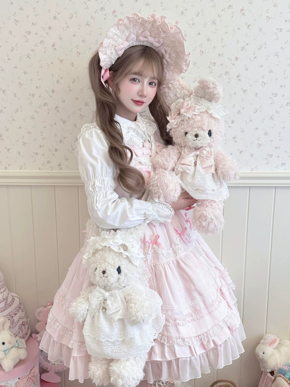 Lolita - Plush Rabbit Doll Lace Bag - Individually Selectable Lolita