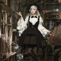 Blouse + Pinafore Dress + Hat / S
