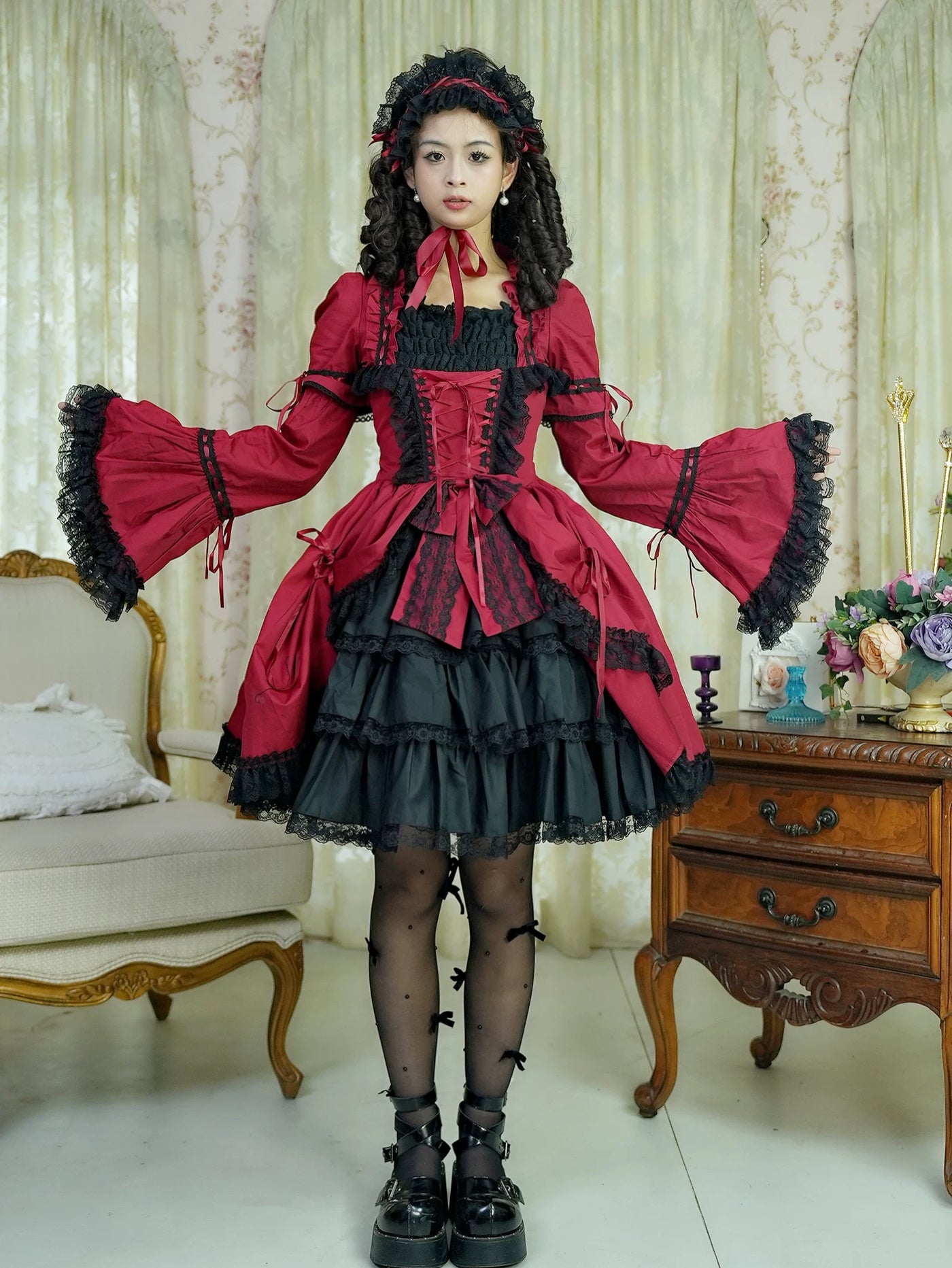 LACE GARDEN - Miss Rila - OP Dress with Hime Sleeves