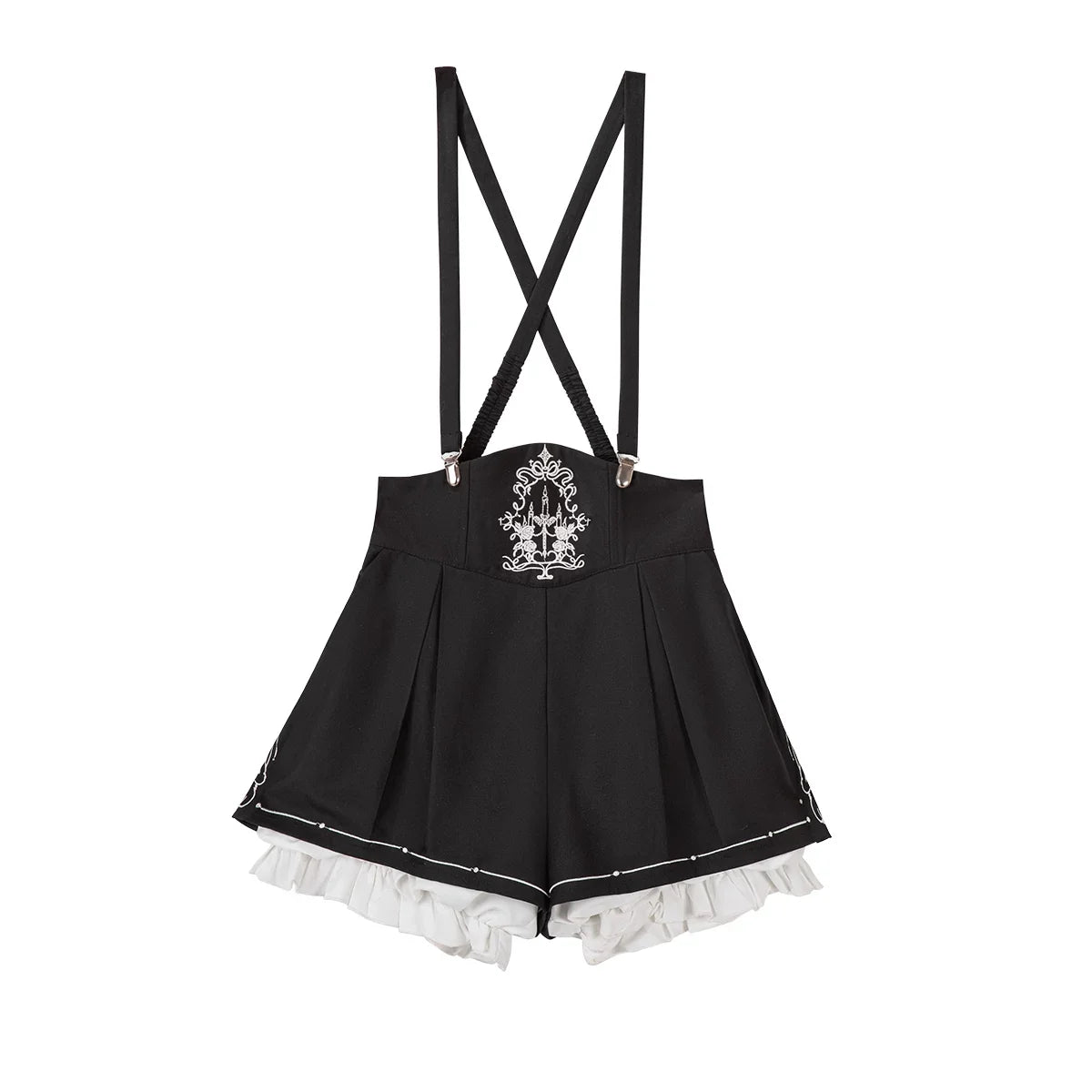 Letters from Unknown Star - Bunny Ear Meteorite - Embroidered Ouji Lolita Set, Hooded Vest