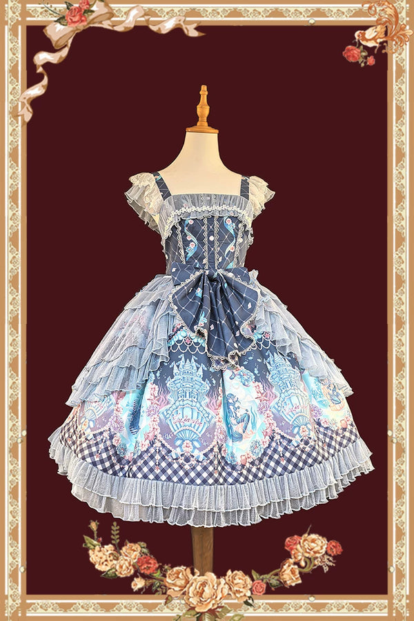 Infanta - Little Mermaid - Fairytale Print JSK & Headwear