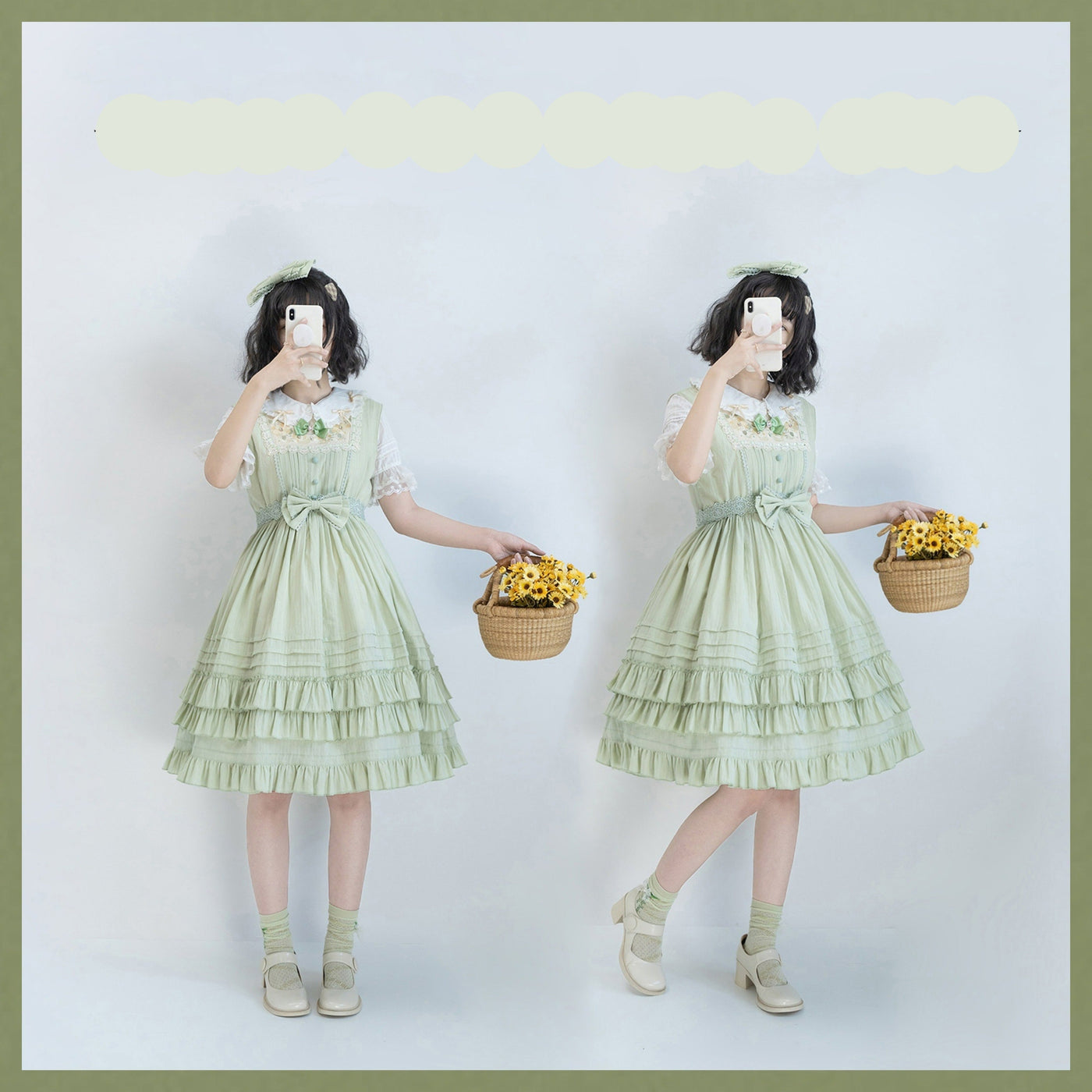 Strawberry Witch - Nelly Girl - Cotton Summer Lolita JSK Dress with Embroidery