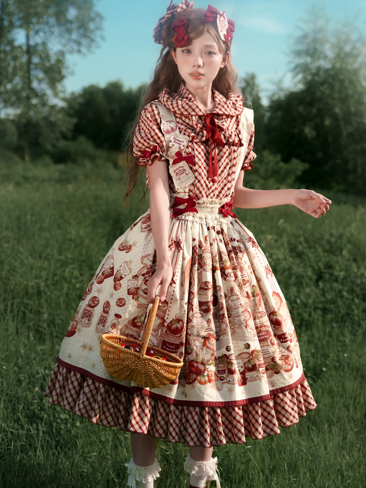 WF - Tomato Can - One-Piece Dress and Coordinate Pieces with Tomato Print