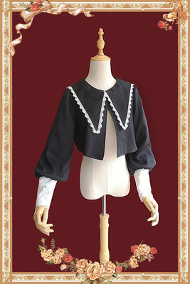Breath of Heaven - Gothic Lolita Jumper Dress S black small coat