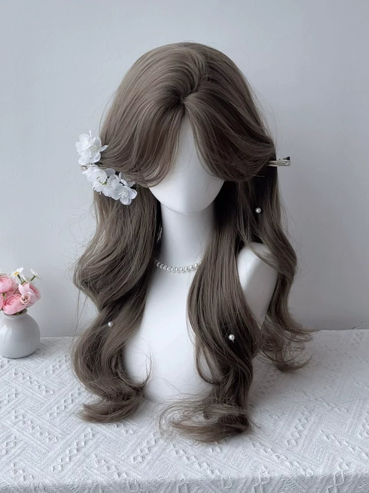 Kunkun Fish Anonymous Thoughts mint beige-brown curly wig - view 5