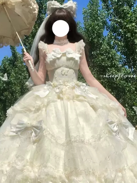 Emoji Dream - Cherry Blossom Oath Lolita Dress - Pink formal Lolita