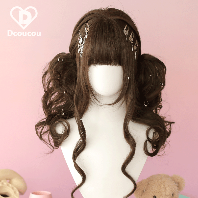 Dcoucou Ringo Hime 35cm Double Ponytail Wig