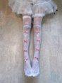 zstx-White Socks Pink / One Size