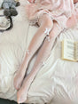 White socks, white bow / One Size