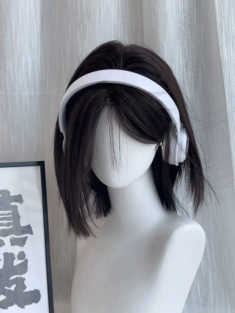 Kunkun Fish short blunt-cut lace-front wig - view 4
