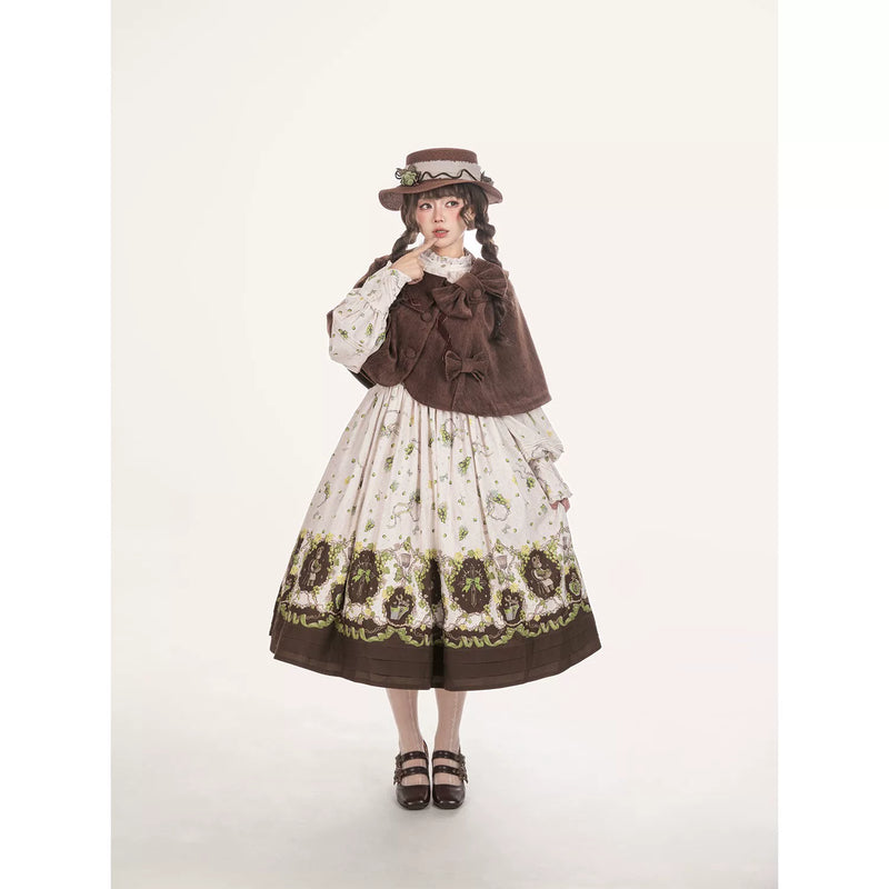 Tan Tuan Dream Winery Grape-Print Classic Lolita OP — additional product view