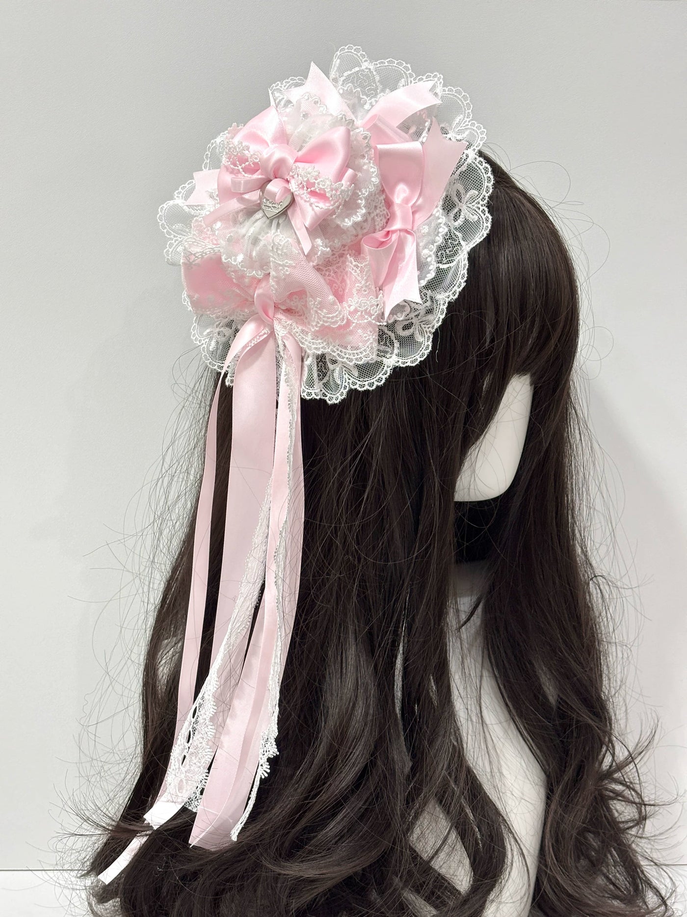 Cat Tart - Pastel Mini Top Hat - Mini Top Hat with Layered Bows