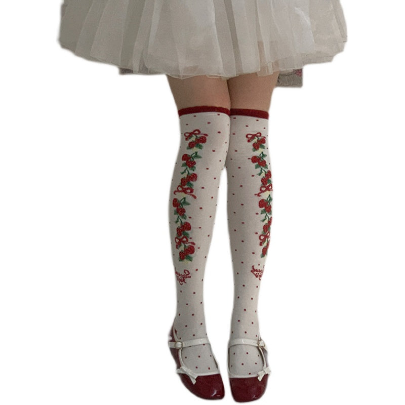 Roji Roji - Autumn Sweet Lolita Cotton - Thigh-high Socks Socks
