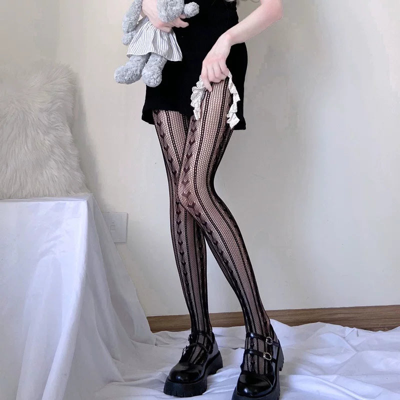 囚鸟旅店‖斯德哥尔摩情人‖网袜‖暗黑原创哥特大码Lolita网袜