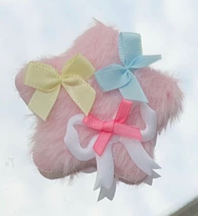 Golden Pikaka - Pastel Star Hair Accessories - Fluffy Star Hair Clip