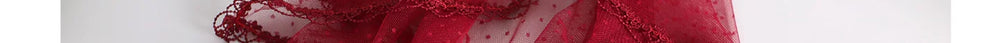 Little Ghost Accessories dark red flower headwear and veil styles.