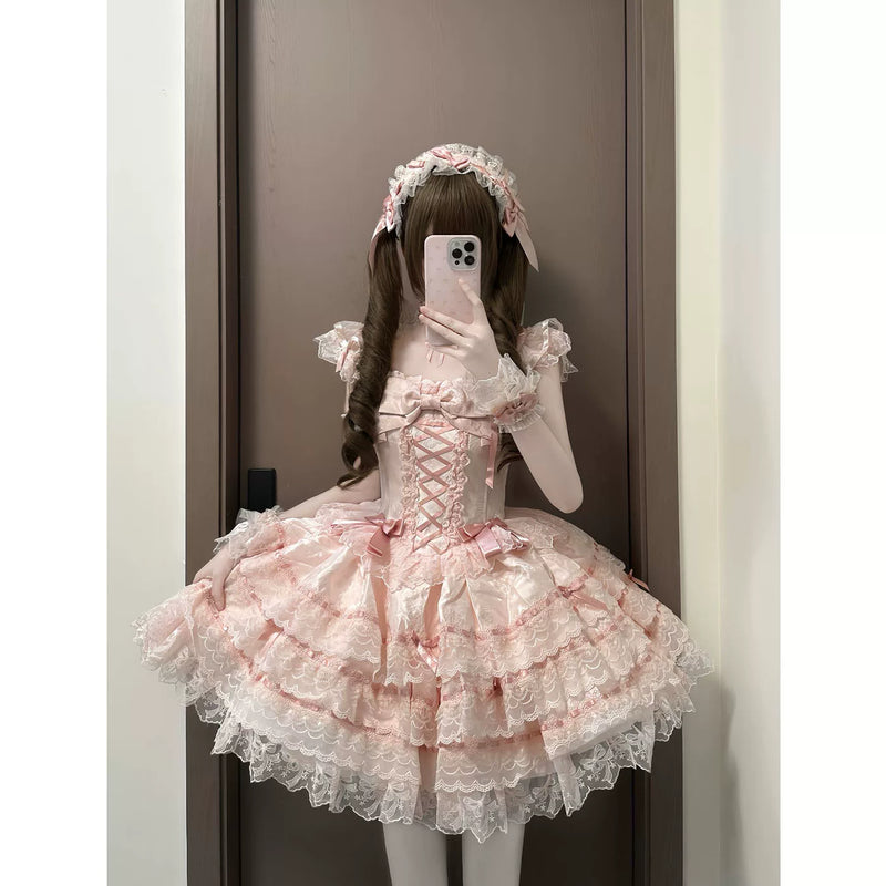 White Sugar Girl - Dreamy Butterfly Ballet Lolita Dress - Sweet