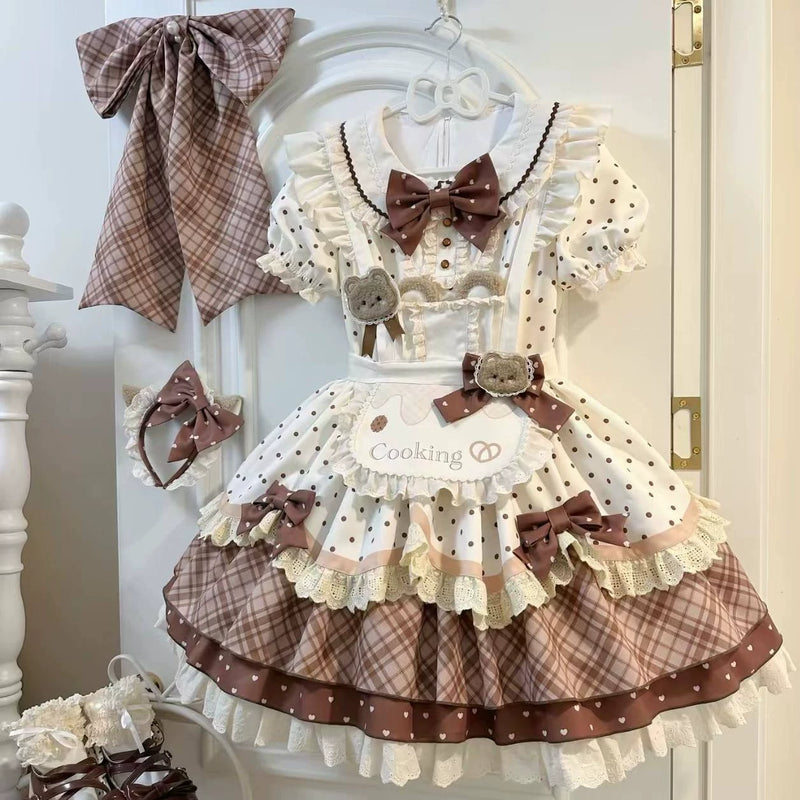 Bubble Bear - Little Bear Baker OP Dress - Sweet Lolita short-sleeve