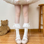 White socks, white bow / One Size