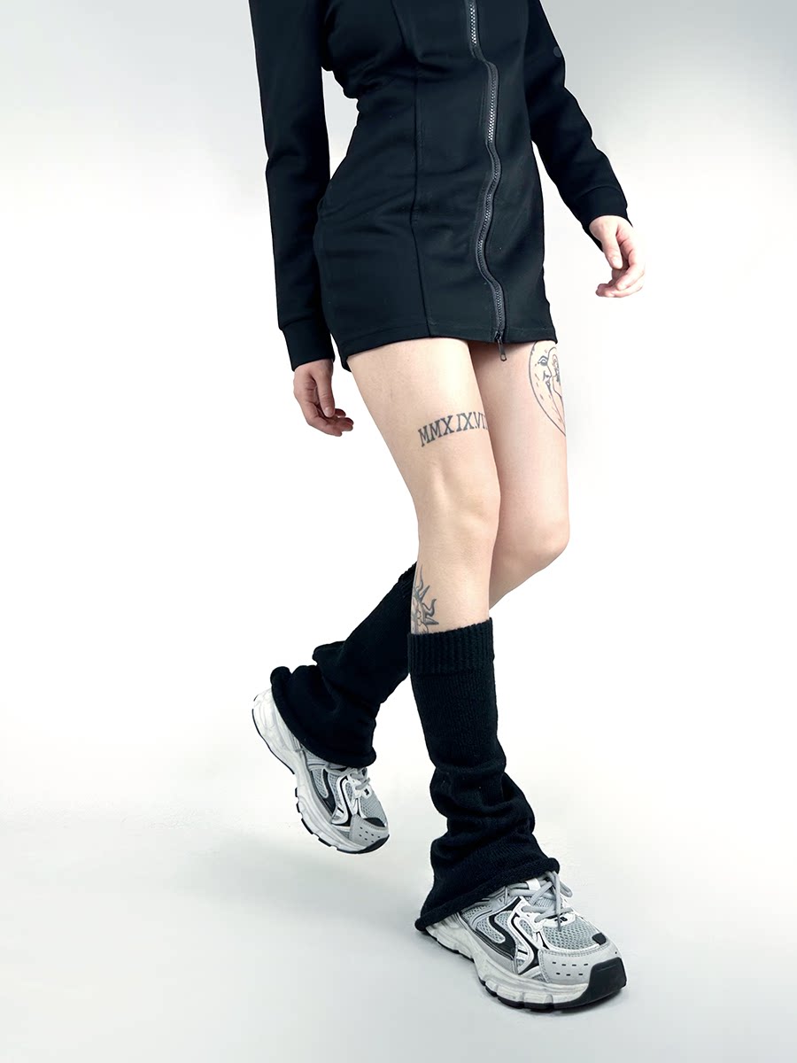 White Socks - Harajuku Y2K - Slouch Socks with a Gathered Leg