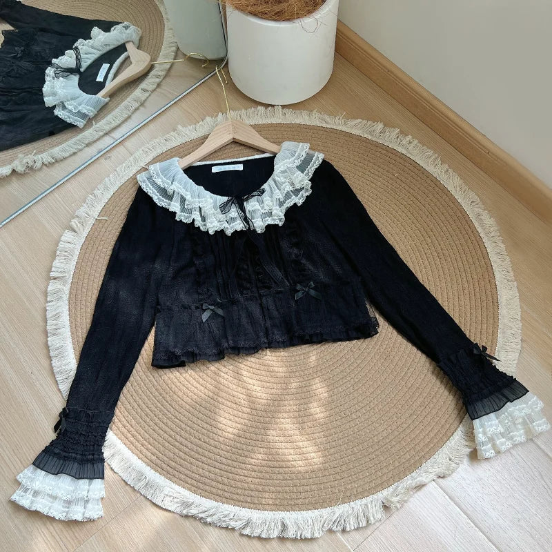 With PUJI - Ivory Tower - Classic Lolita Dress Collection, Full Skirt detail view 19