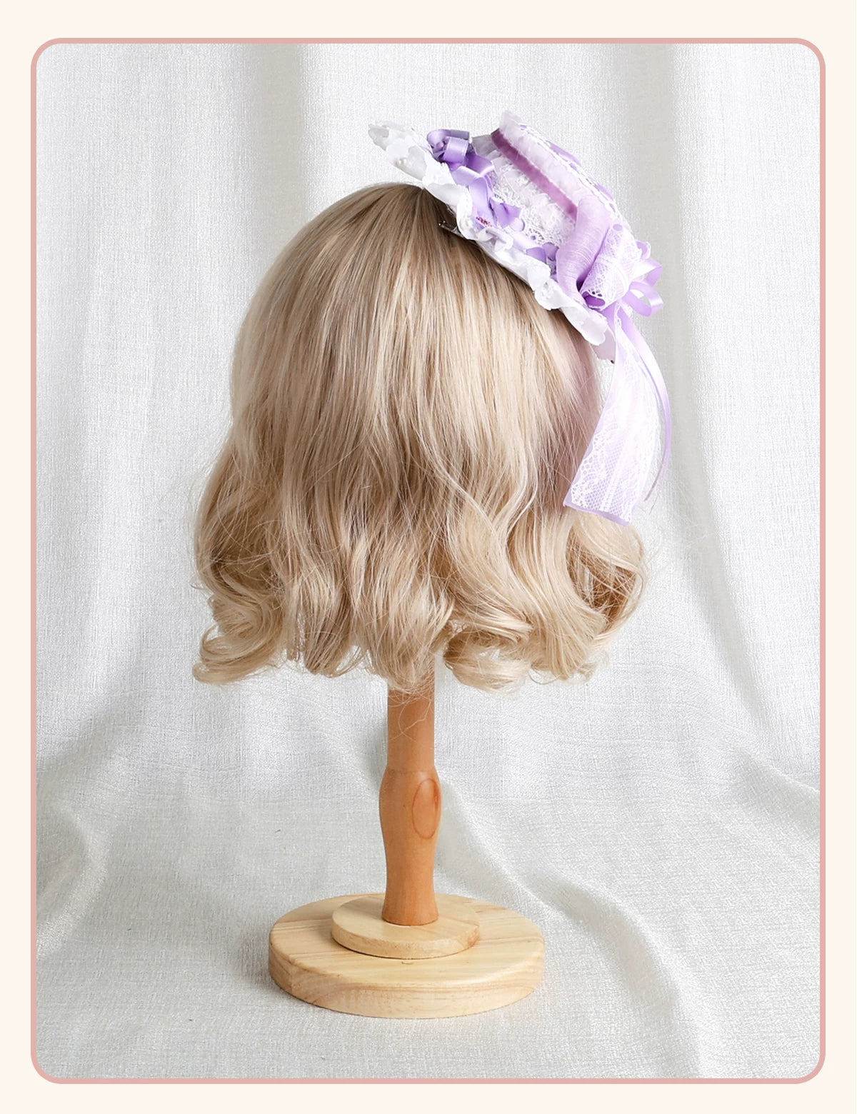 Stardust Rose - Taro Bridal - Purple Floral Headwear and Hand-Sleeve Options with Bows