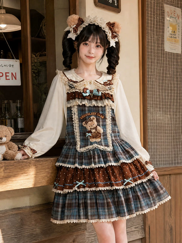 Forest Wardrobe Tiered Lolita Pinafore Dress — additional product view