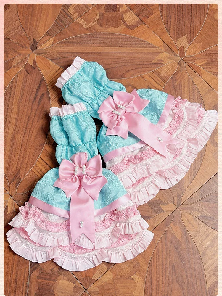 Alice Girl - Sweetheart Petal - Sweet Lolita Hime Sleeves, Layered Ruffles