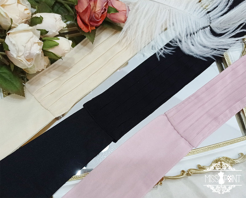 Miss Point - French Rose - Lolita Brooch and Waist Tie