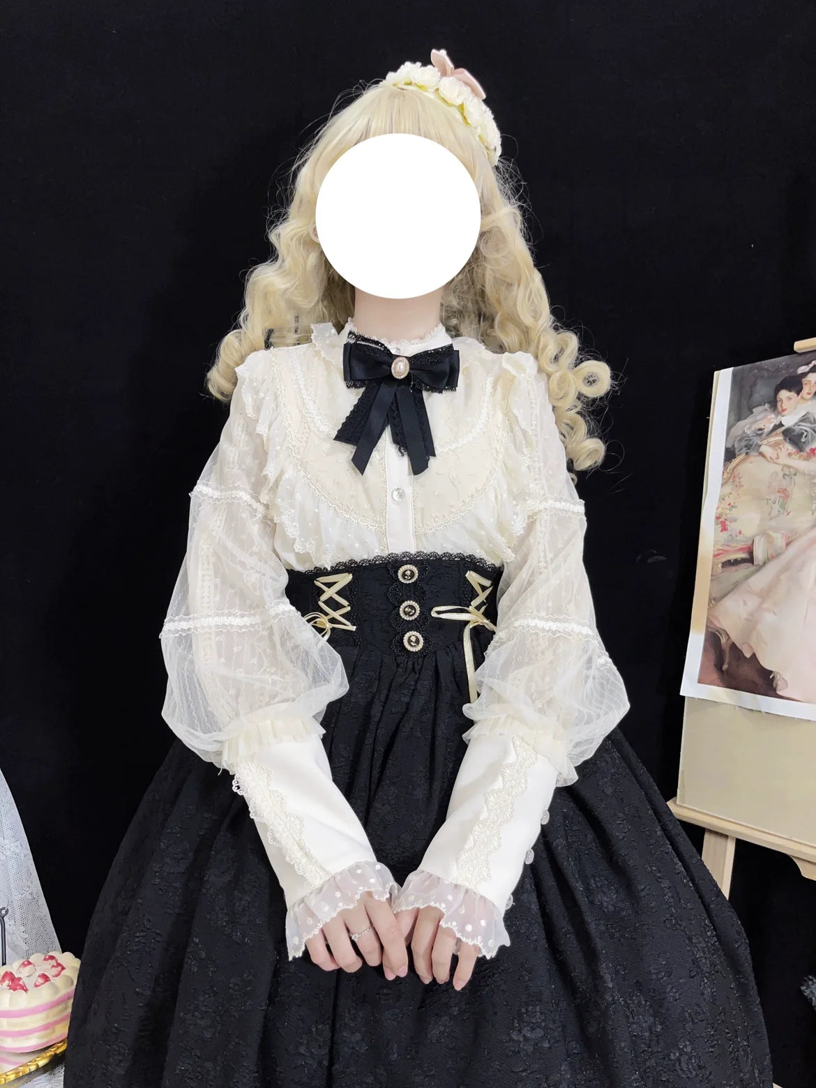 DMFS Lolita - Kawaii Lolita Shirt Winter Lolita - Shirt Innerwear