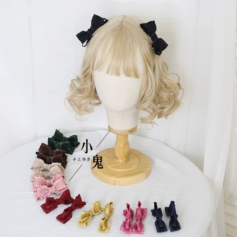 Xiaogui - Cute Lolita Headwear Ponytail - Hairclips Daily Lolita Accessories Headwear