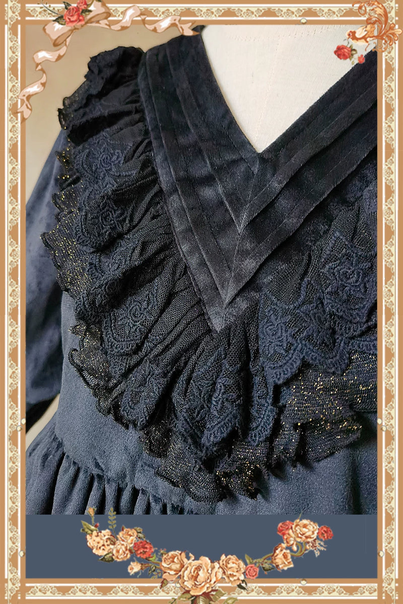 Infanta - Holy Fruit Manor - Embroidered Flannel OP