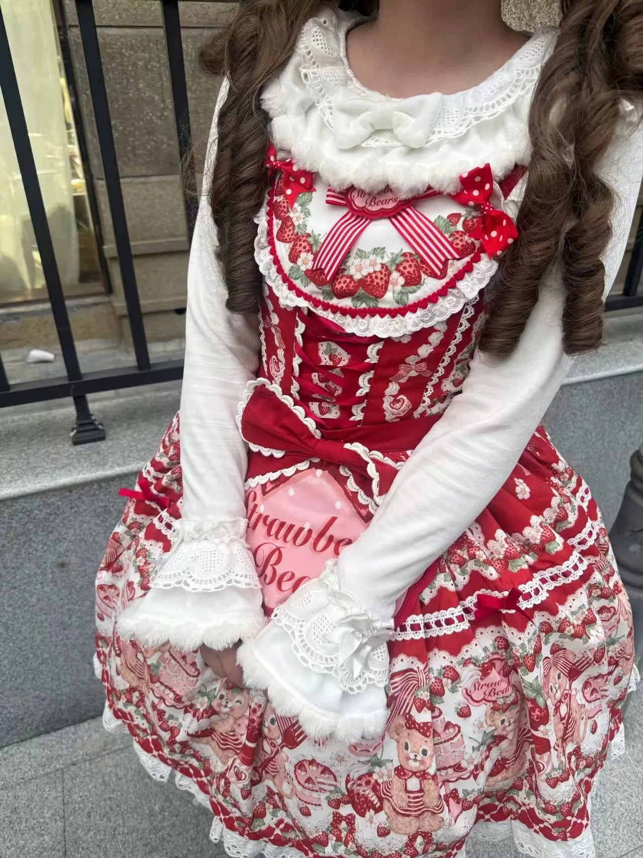 Star Fantasy - Snowball - Plush Inner Layer Top with Ruffled Trim