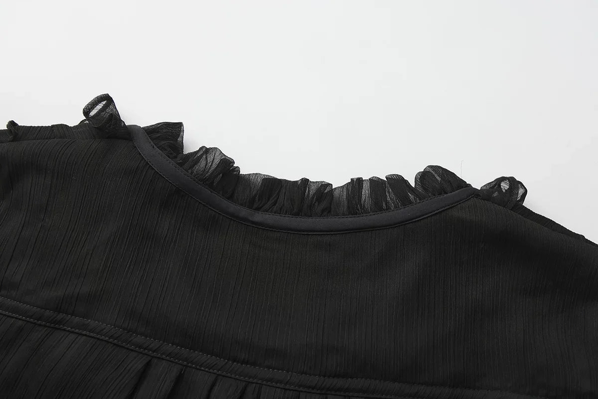 Immortal Thorn - Eternal Treasure Voyage - Ouji Lolita Chiffon Blouse with Ruffles