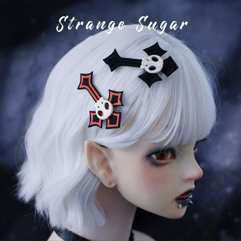 Strange Sugar - Gothic Hair Accessories Set Skulls - Sharks Lolita Clips Headbands Headwear