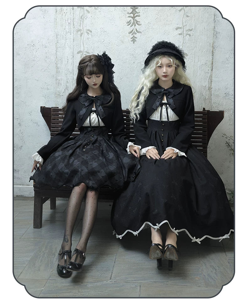 Inmorelli - Silent Manor - Lolita JSK and Outer Layer with Plaid Short-JSK Option