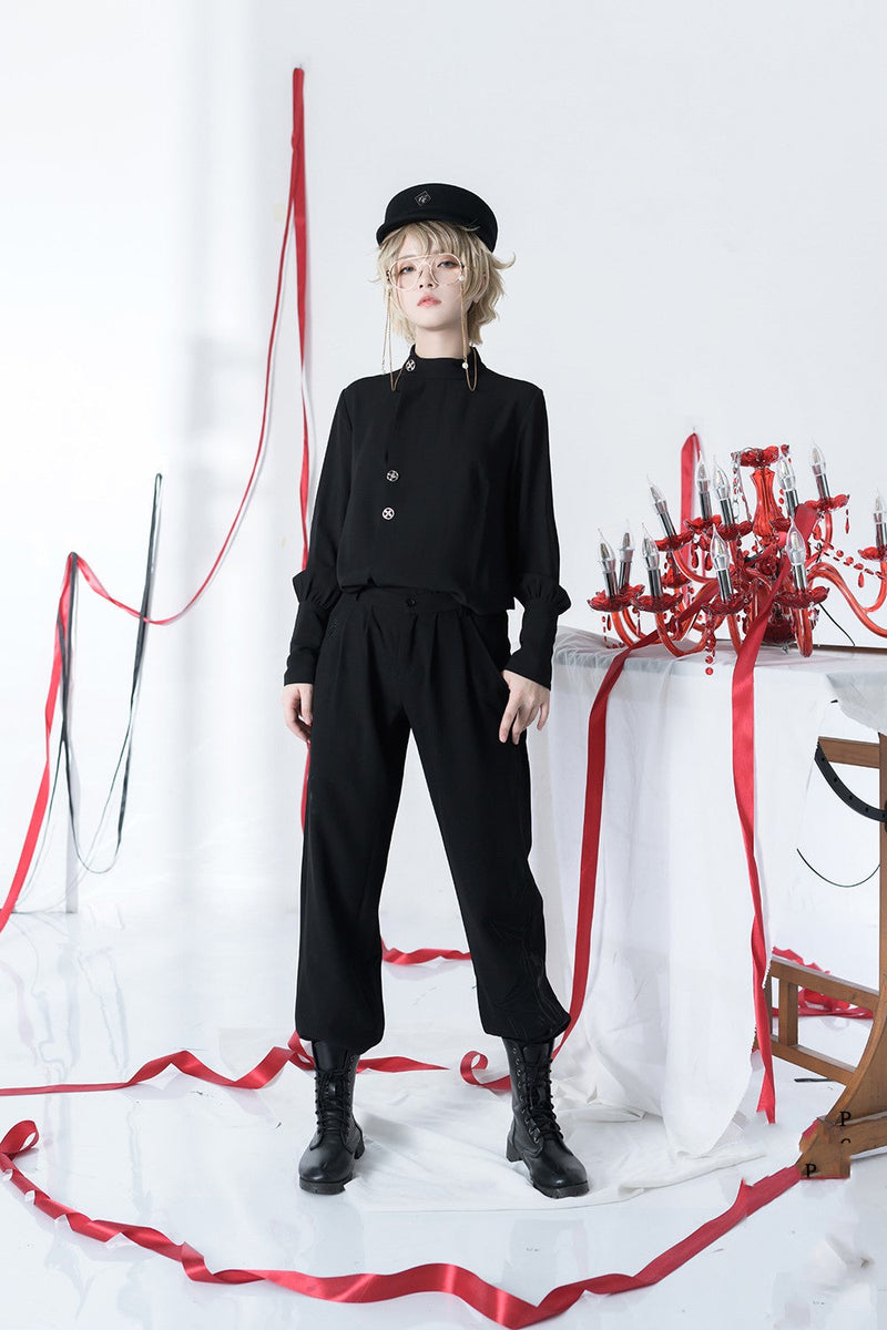 Princess Chronicles - The Stars Change - Ouji Lolita Embroidery Brolita Trousers