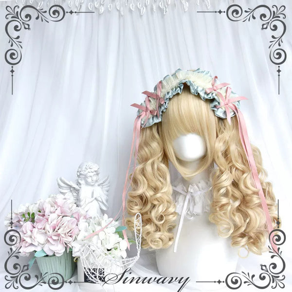 Sinwavy platinum blonde doll curl ponytail wig - view 1
