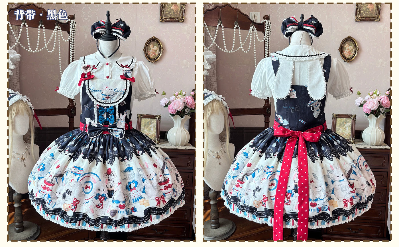 Mystery Rabbit Tea Party - Alice OP / JSK Lolita Dress - detail view 8