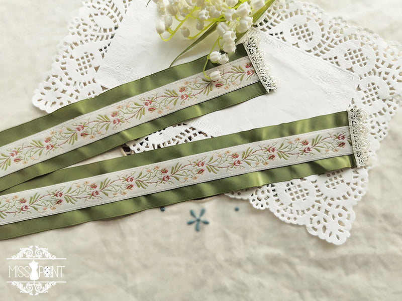 Miss point - Sally's Garden - Luxuriant Lolita Ribbon Belt woven belt A