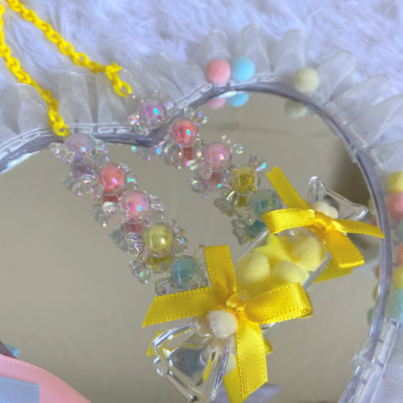 Bear doll - Candy Charms - Beaded Necklace with Candy-Style Charms