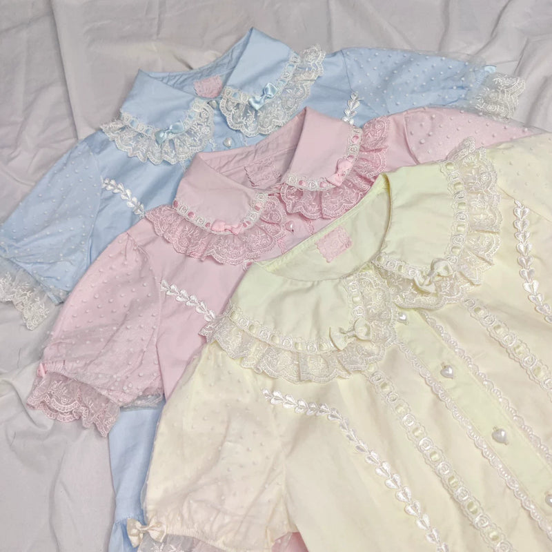 Galette Bunny — Special Rabbit Cotton Short-Sleeve Blouse