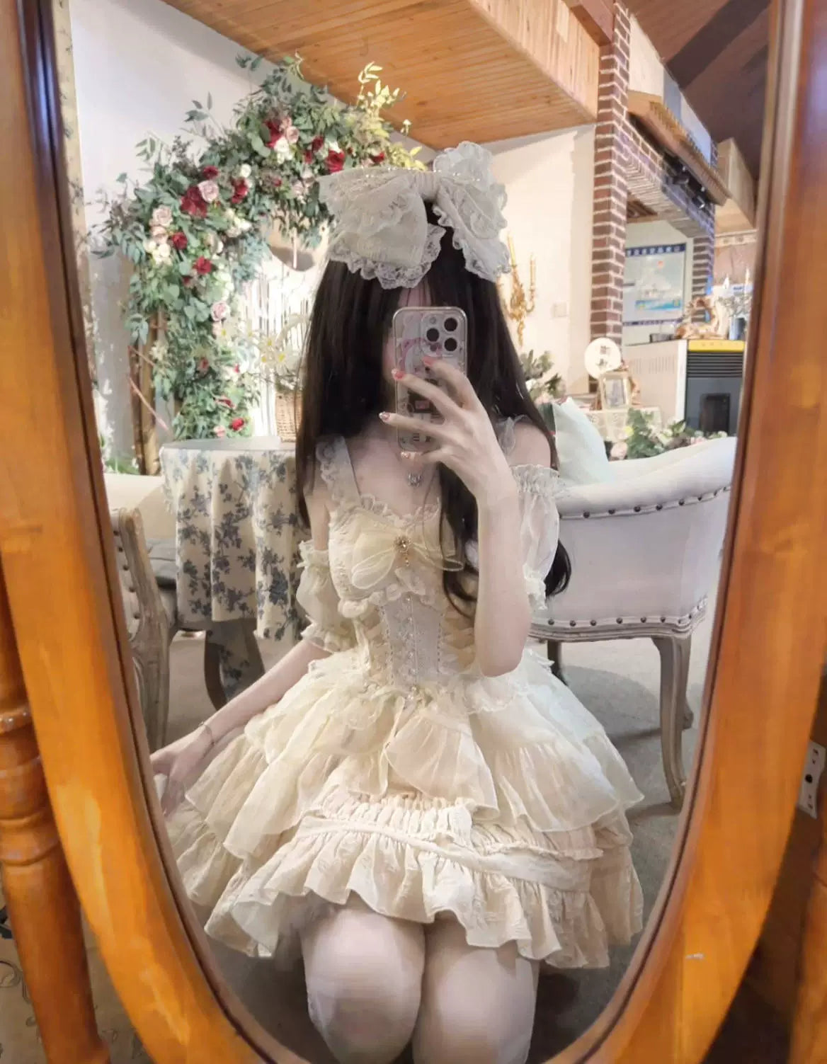 Sugar Girl - Rose Tale - Sweet Lolita Accessories Summer Trailing Short Sleeves KC