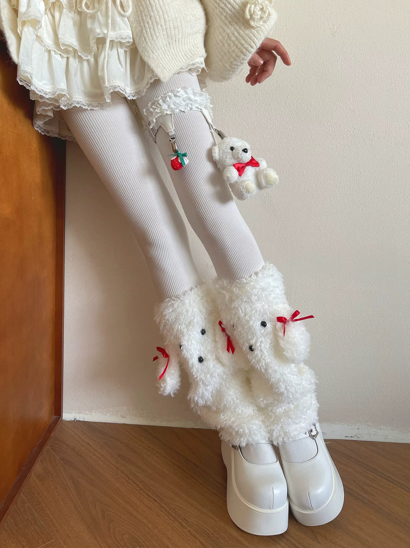 Sock Noble - Big-Eared Dog - Mid-Calf Bow Sock Covers