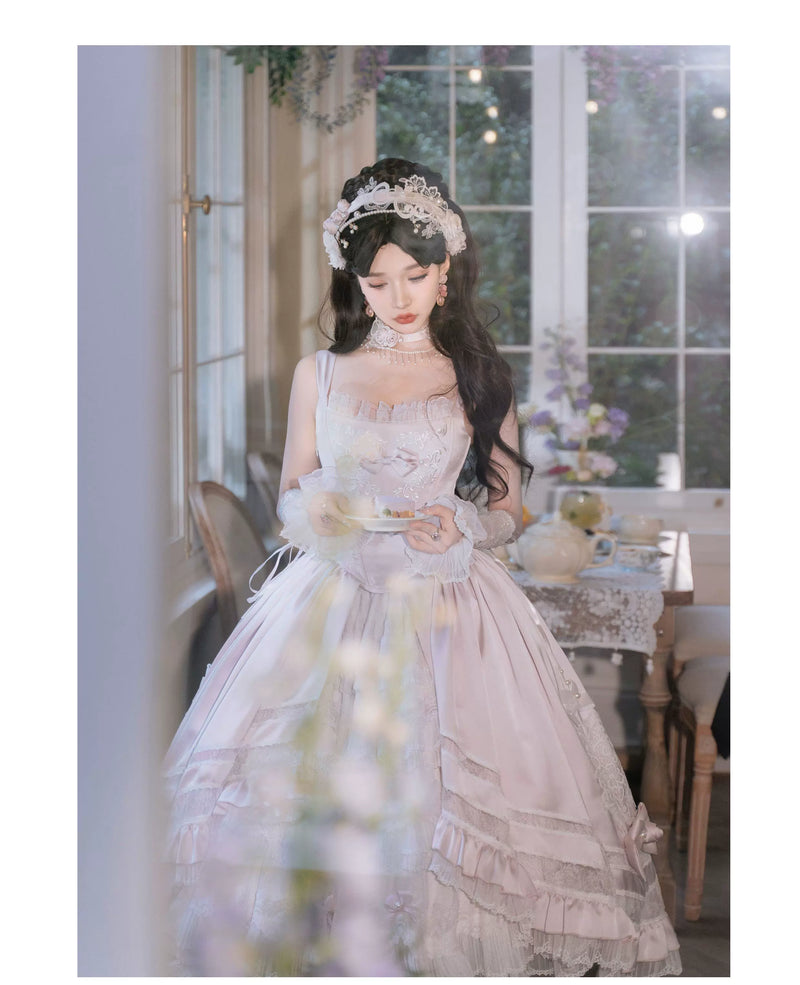 Two Country Cats - Rose Promise - JSK with Lace and Bow Details