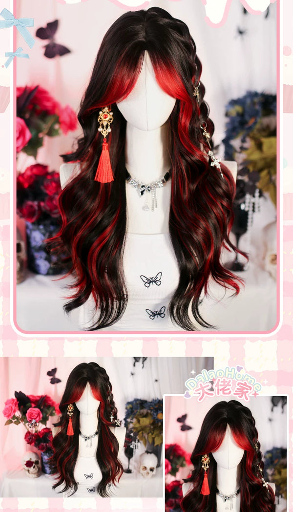 Dalao Home Yuyan black and red highlighted wig - additional view 1