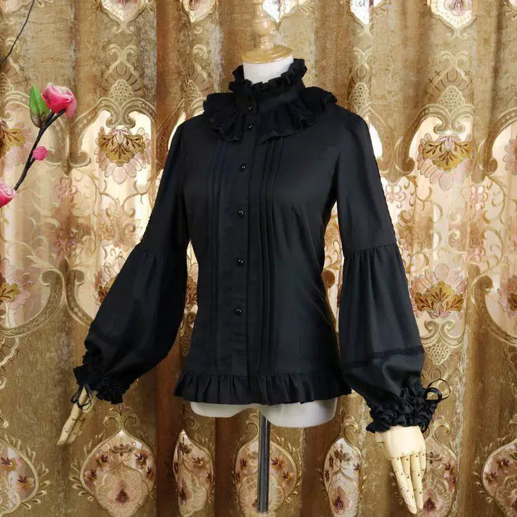 Sweetheart Dream Machine - Shape-Shifting Siren - Ruffle-Cuff Flare-Sleeve Blouse