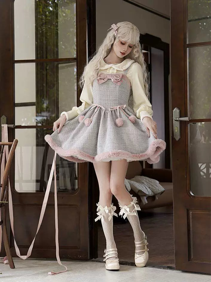 Sweetheart Dream Machine - Little Puff - Doll-Collar Long-Sleeve Inner Blouse