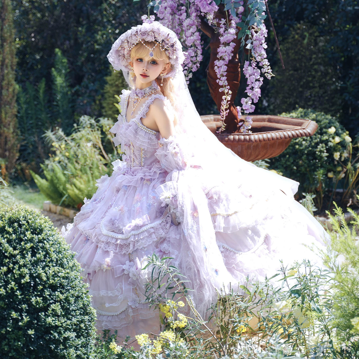 Cat Fairy - Princess on the Run - Lilac Lolita JSK