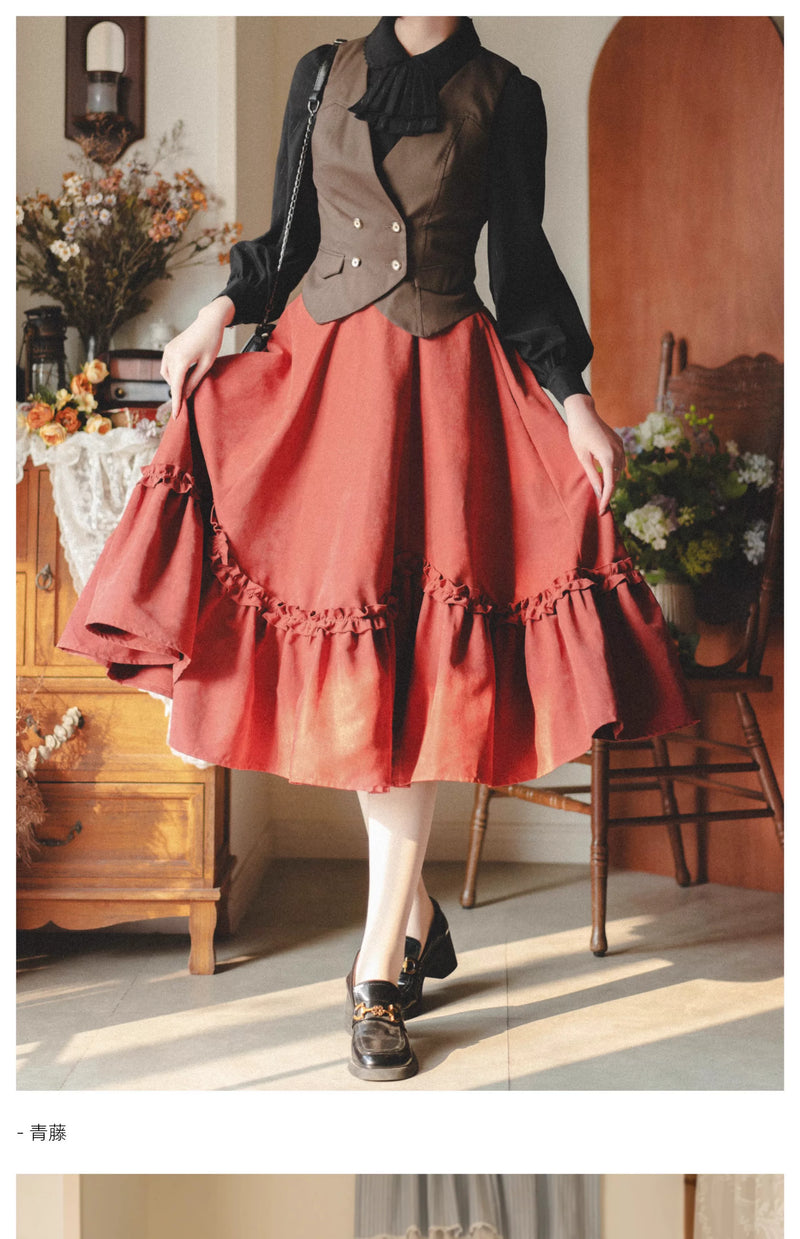 Forest Wardrobe - Forest Basket 4.0 - Classic Lolita Petal-Hem Skirt - 8